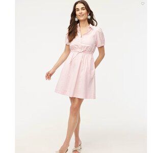 Short-sleeve collared mini dress